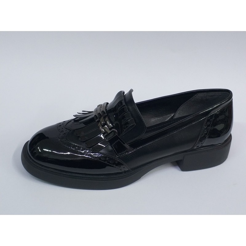 Paris Ortopedik gümüş toka detaylı kadın mevsimlik ayakkabı siyah