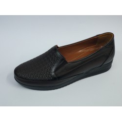 Çağlayan deri Ortopedik anne ayakkabı kahverengi