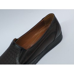 Çağlayan deri Ortopedik anne ayakkabı kahverengi