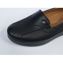 Çağlayan deri Ortopedik anne ayakkabı siyah