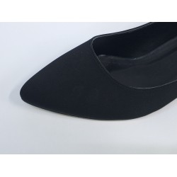 Nehir Ortopedik yanları taş detaylı kadın ayakkabı siyah