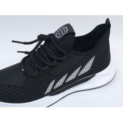 Wıpper  Ortopedik file detaylı erkek spor ayakkabı siyah