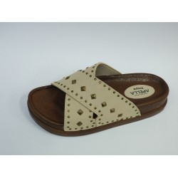 Apella troya çapraz Ortopedik kadın terlik krem