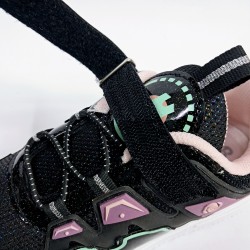 Conpax cırtlı kız çocuk spor ayakkabı siyah