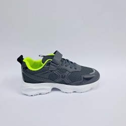 Jubi Kids cırtlı tabanı beyaz erkek çocuk spor ayakkabı füme