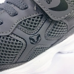 Jubi Kids cırtlı tabanı beyaz erkek çocuk spor ayakkabı füme