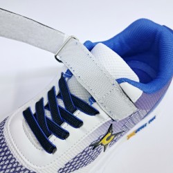 Conpax cırtlı erkek çocuk spor ayakkabı beyaz mavi