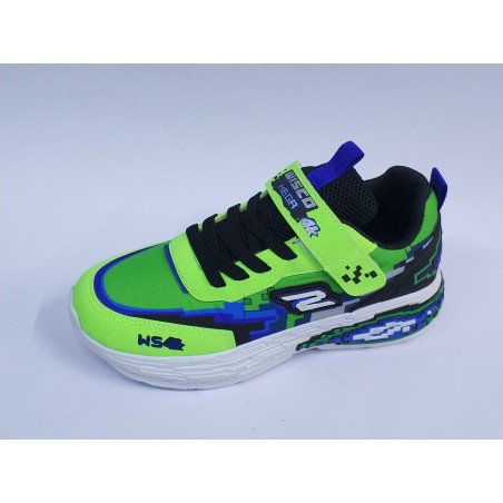 Wısco Ortopedik cırtlı erkek çocuk spor ayakkabı fosforlu yeşil