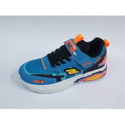 Wısco Ortopedik cırtlı erkek çocuk spor ayakkabı fosforlu turkuaz