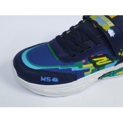 Wısco Ortopedik cırtlı erkek çocuk spor ayakkabı fosforlu lacivert