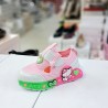 Picasso Kids cırtlı Hello Kitty desenli kız bebek ayakkabı pembe