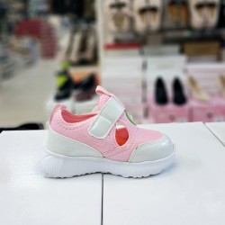 Picasso Kids cırtlı Hello Kitty desenli kız bebek ayakkabı pembe