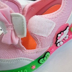 Picasso Kids cırtlı Hello Kitty desenli kız bebek ayakkabı pembe