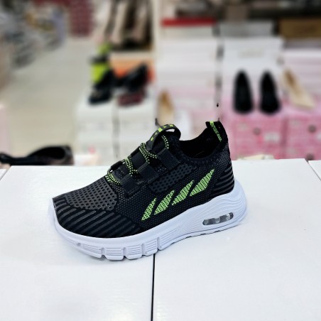 Stepping Kids bağcıksız erkek çocuk spor ayakkabı siyah