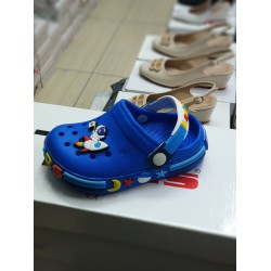 Calx suya dayanıklı burnu kapalı erkek çocuk terlik mavi