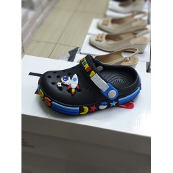 Calx suya dayanıklı burnu kapalı erkek çocuk terlik siyah