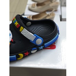 Calx suya dayanıklı burnu kapalı erkek çocuk terlik siyah