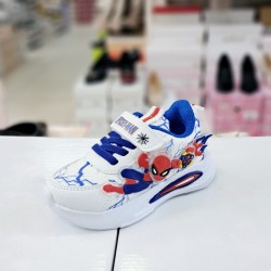 Prokids cırtlı örümcek adam desenli erkek çocuk spor ayakkabı beyaz-mavi