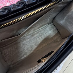 ÇÇS kabartma desenli zincirli kadın kol çantası siyah