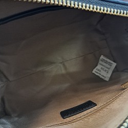 ÇÇS gold detaylı dalga desenli kadın kol çantası siyah