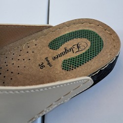 Elegance ortopedik çapraz kadın terlik krem