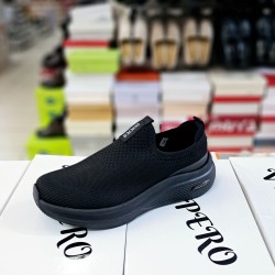 Wickers bez ortopedik erkek spor ayakkabı siyah