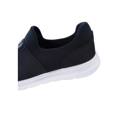 Black sea ortopedik bağcıksız erkek ayakkabı Beyaz taban siyah