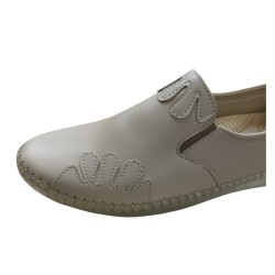 Eren şeffaf taban ortopedik kadın ayakkabı Krem