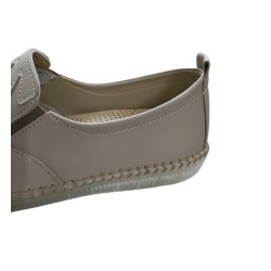 Eren şeffaf taban ortopedik kadın ayakkabı Krem