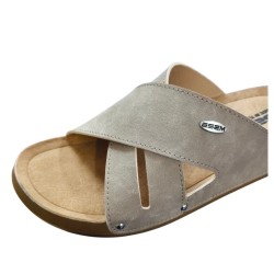 Esem ortopedik çapraz erkek terlik bej