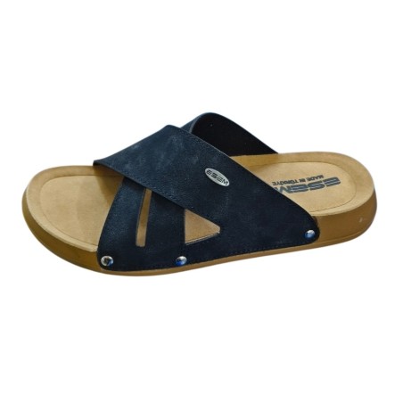 Esem ortopedik çapraz erkek terlik siyah