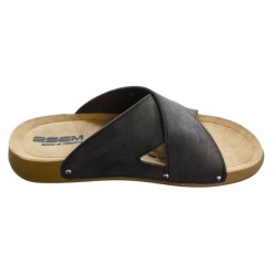 Esem ortopedik çapraz erkek terlik kahverengi