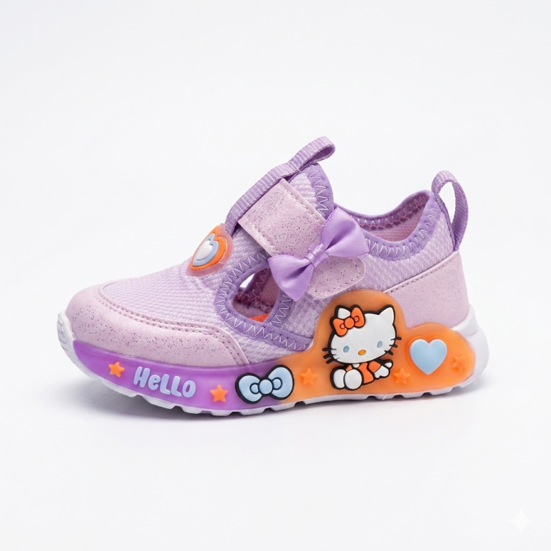 Picasso ortopedik kız bebe ayakkabı cırtlı lila