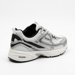 Wıckers ortopedik file detaylı unisex spor ayakkabı gümüş