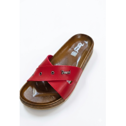 Parmi özel taban ortopedik kadın terlik kırmızı