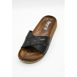 Parmi özel taban ortopedik kadın terlik siyah