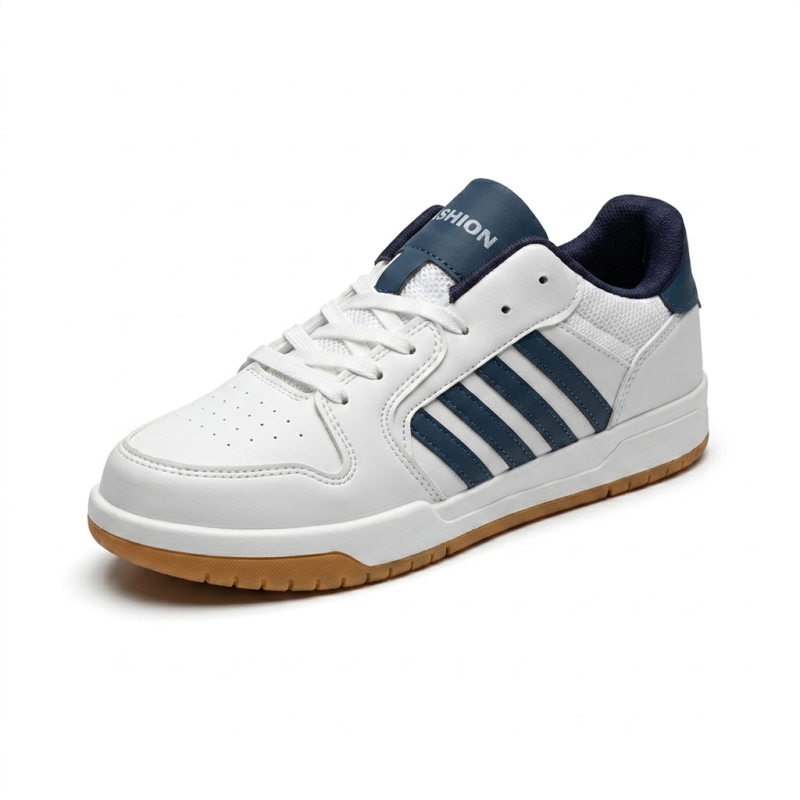 Lambırlent ortopedik kadın spor ayakkabı beyaz  lacivert