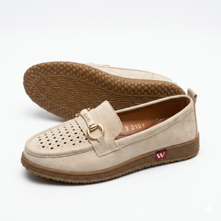 Wanetti ortopedik 4 nokta kadın mevsimlik ayakkabı bej