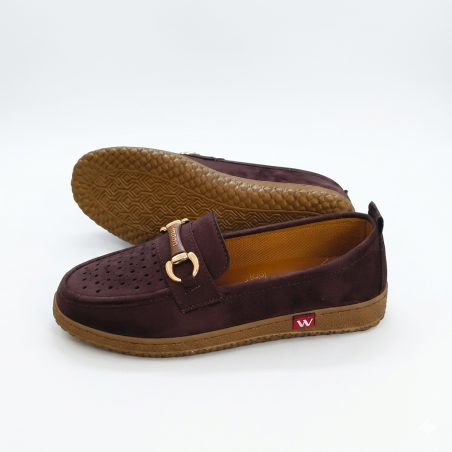 Wanetti ortopedik 4 nokta kadın ayakkabı süet kahverengi