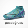 Laliga çoraplı bağcık detaylı erkek krampon ayakkabı yeşil