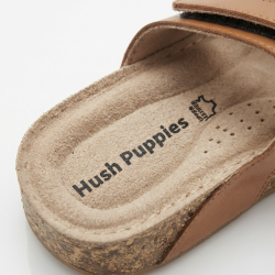 Muya hush Puppies erraza hakiki deri cırtlı kadın terlik taba