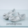 Eylül kurdele detaylı kız çocuk Babet ayakkabı beyaz