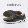 Master shoes deri yazlık erkek ayakkabı yeşil