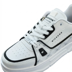 Wıckers ortopedik bağcıklı unisex spor ayakkabı siyah beyaz