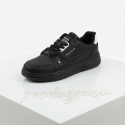 Wıckers ortopedik bağcıklı unisex spor ayakkabı siyah beyaz