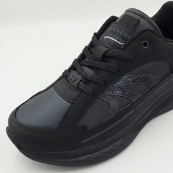Wickers ortopedik unisex spor ayakkabı rugan-siyah