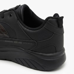 Wickers ortopedik unisex spor ayakkabı rugan-siyah