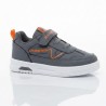 Maxsis ışıklı cırtlı erkek çocuk spor ayakkabı gri