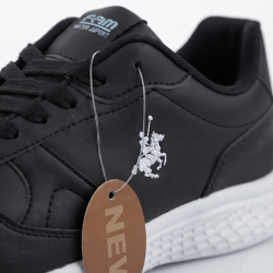 Free Marka ortopedik bağcıklı unisex spor ayakkabı siyah beyaz