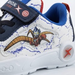 Riox Kids cırtlı erkek çocuk spor ayakkabı beyaz